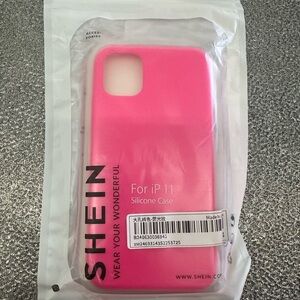 SHEIN Pink Silicone Case for iPhone 11